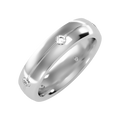 Phoenix Mens Wide Moissanite Band Ring in 925 Sterling Silver