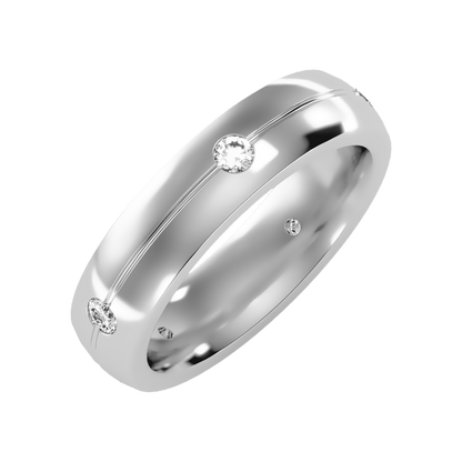 Phoenix Men's Broad Band Ring In 925 Sterling Silver - One