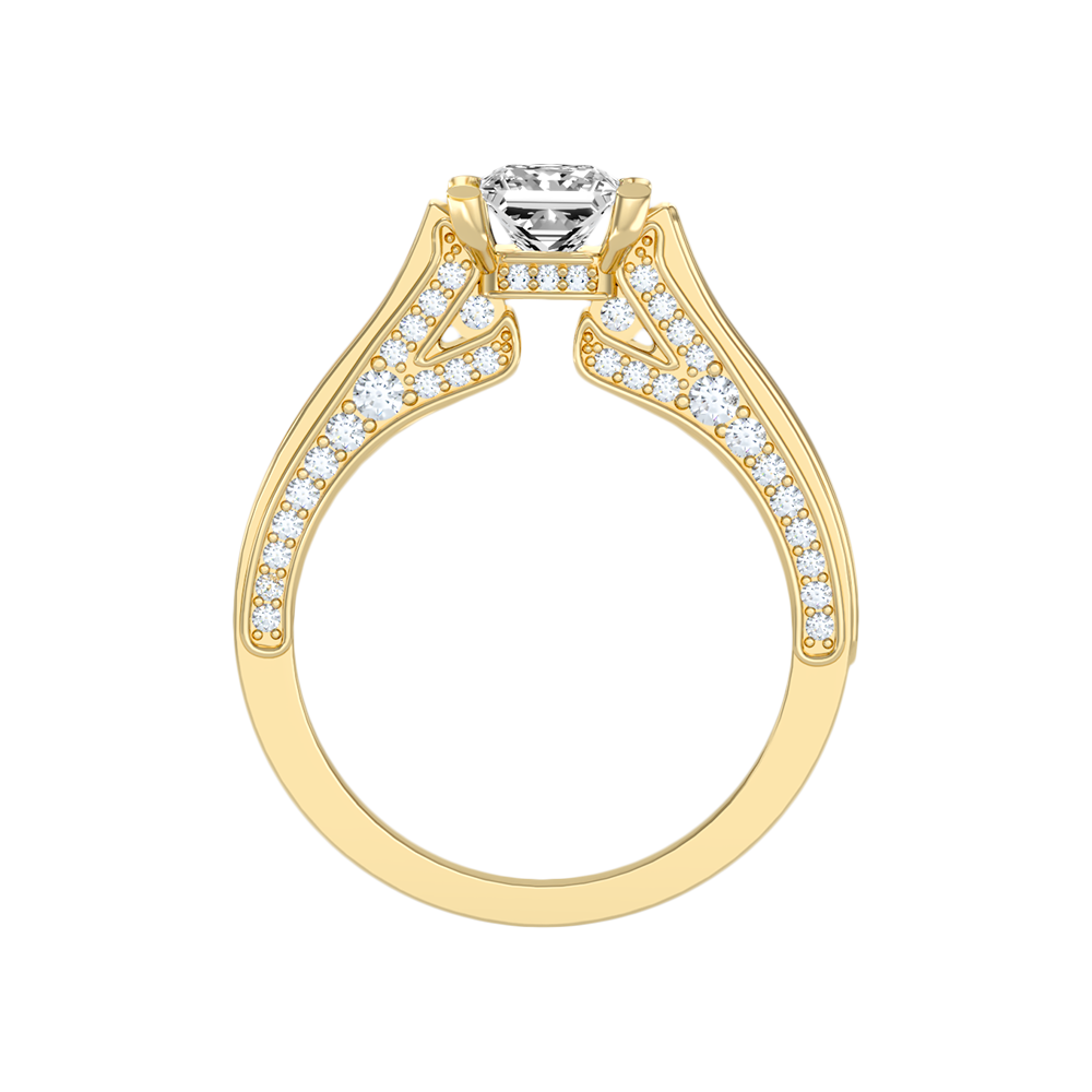 Piquant Solitaire Ring In 925 Sterling Silver - Twelve