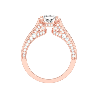 Piquant Solitaire Ring In 925 Sterling Silver - Two