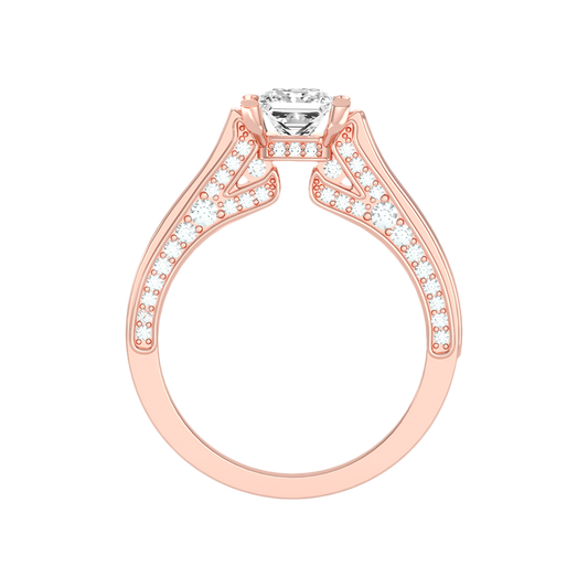 Piquant Solitaire Ring In 925 Sterling Silver - Two