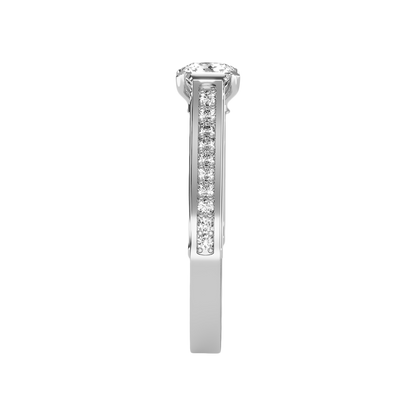 Piquant Solitaire Ring In 925 Sterling Silver - Seven