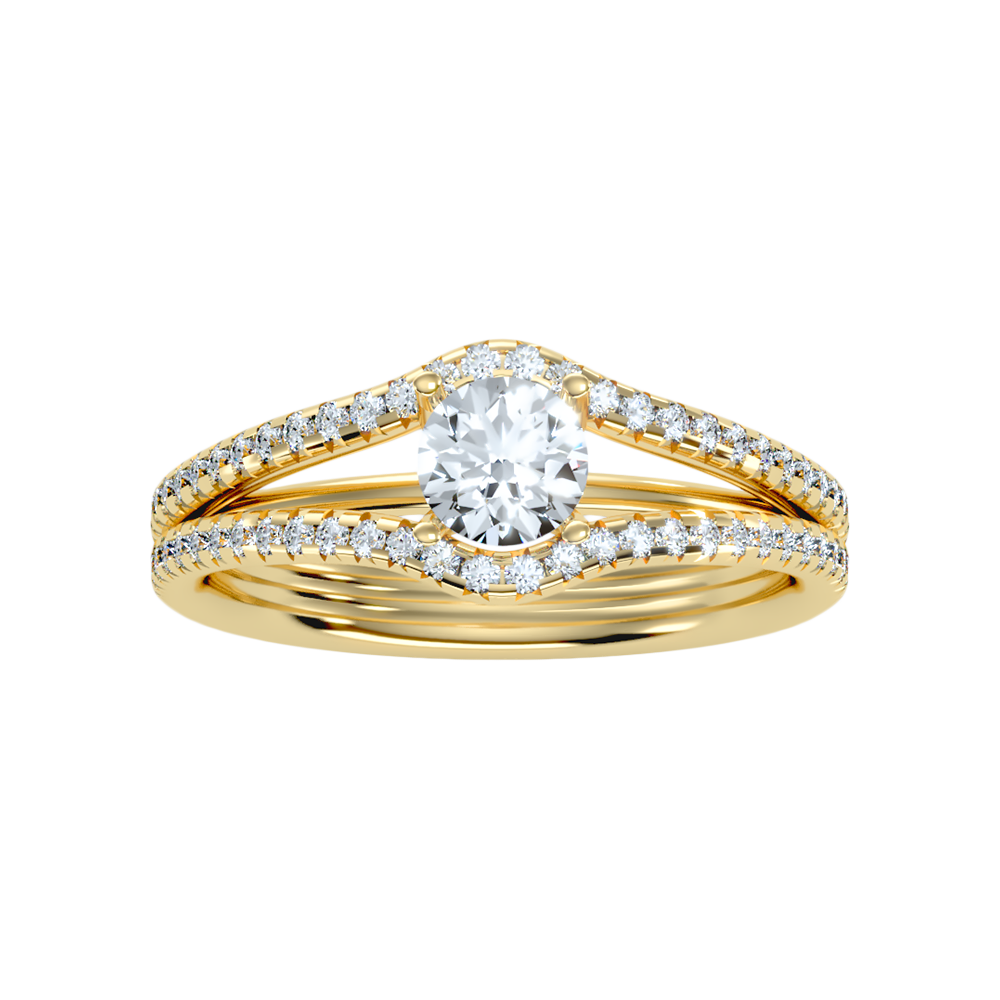 Piruli Diamond Ring In 925 Sterling Silver - Ten