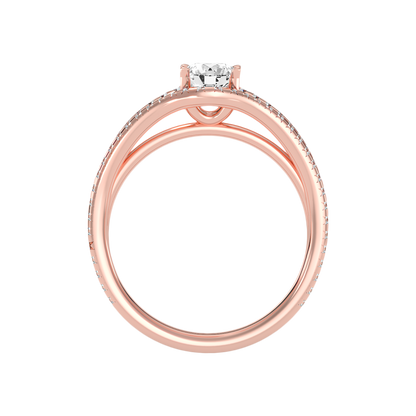 Piruli Diamond Ring In 925 Sterling Silver - Four