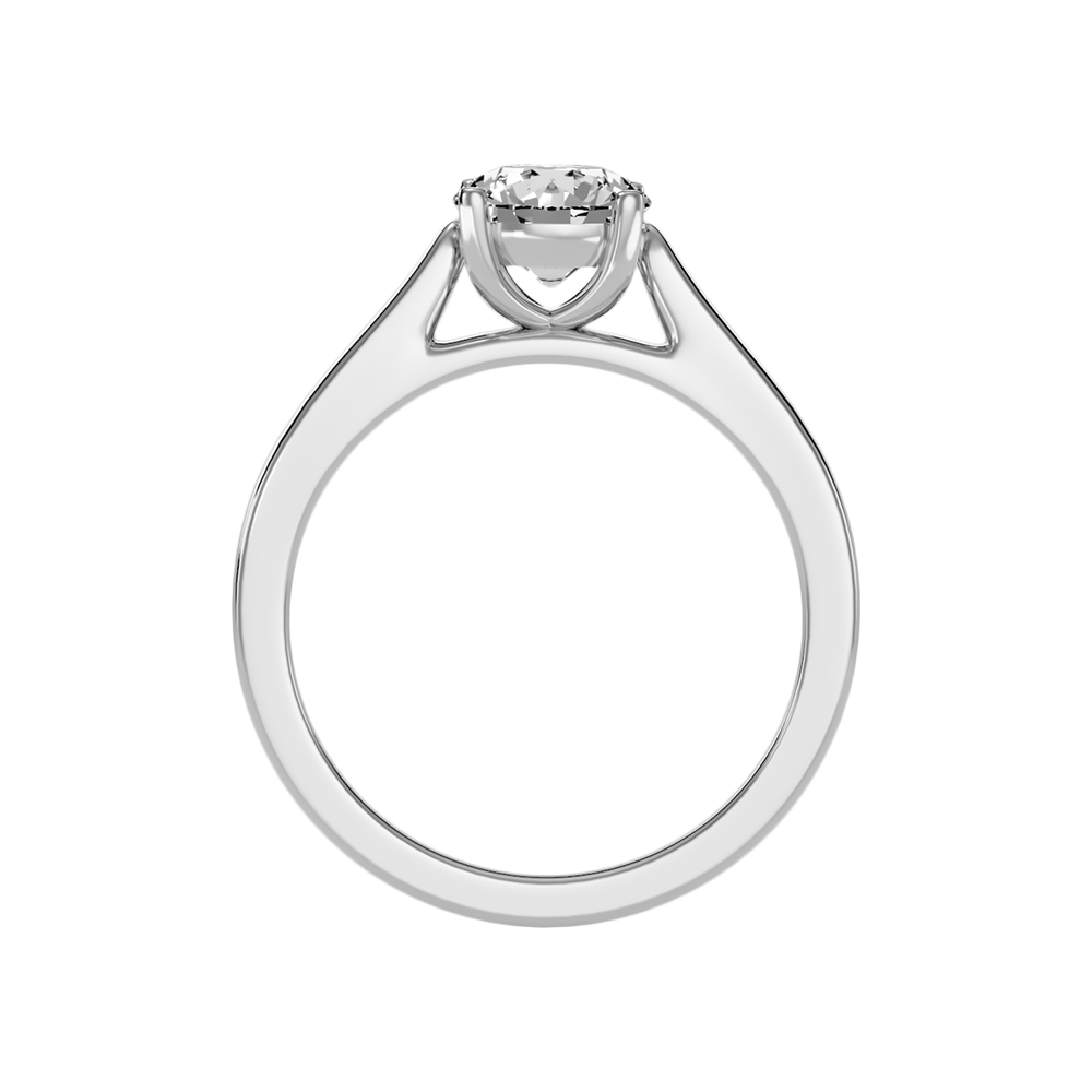 Pitsy Solitaire Ring In 925 Sterling Silver - Two
