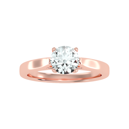 Pitsy Solitaire Ring In 925 Sterling Silver - Seven