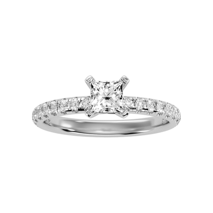 Pleasantness Solitaire Ring In 925 Sterling Silver - Three