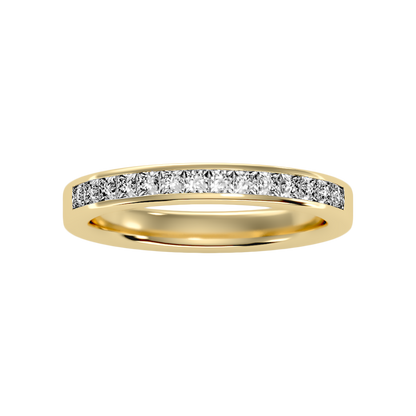 Plentiful Half Eternity Wedding Band In 925 Sterling Silver - Ten