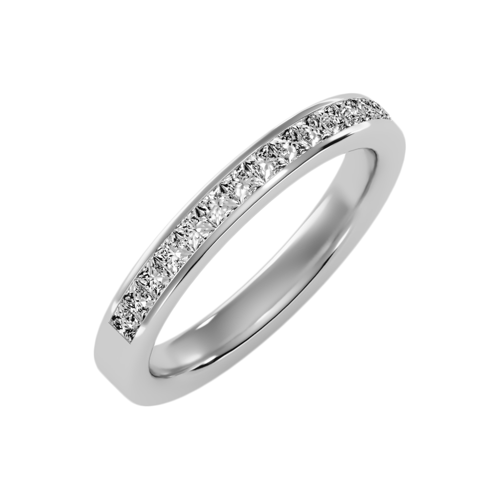 Plentiful Half Eternity Wedding Band - Two