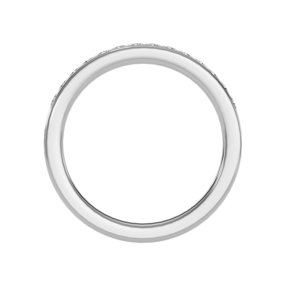 Plentiful Half Eternity Wedding Band In 925 Sterling Silver - Three