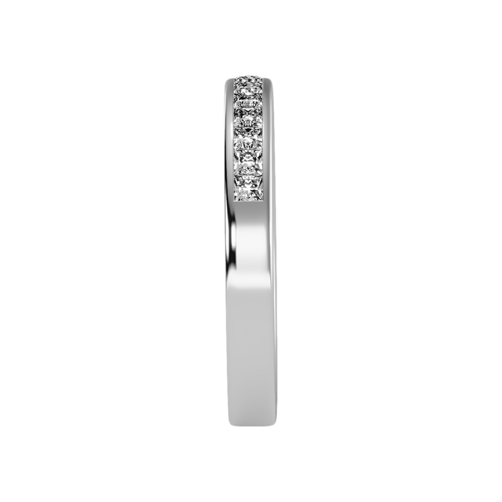 Plentiful Half Eternity Wedding Band In 925 Sterling Silver - Four