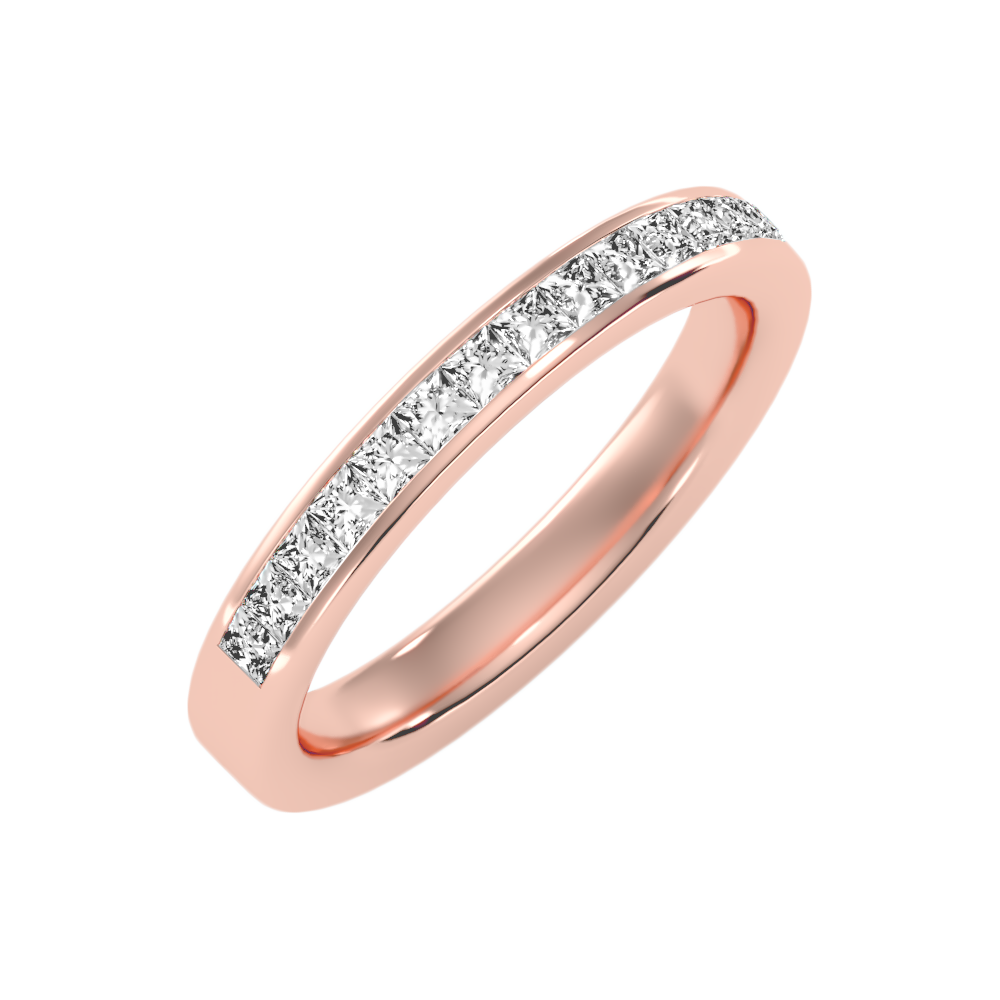 Plentiful Half Eternity Wedding Band - Five