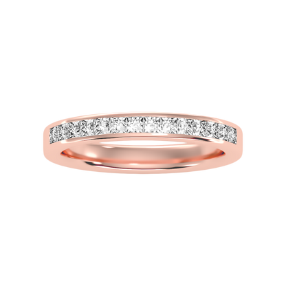 Plentiful Half Eternity Wedding Band In 925 Sterling Silver - Six