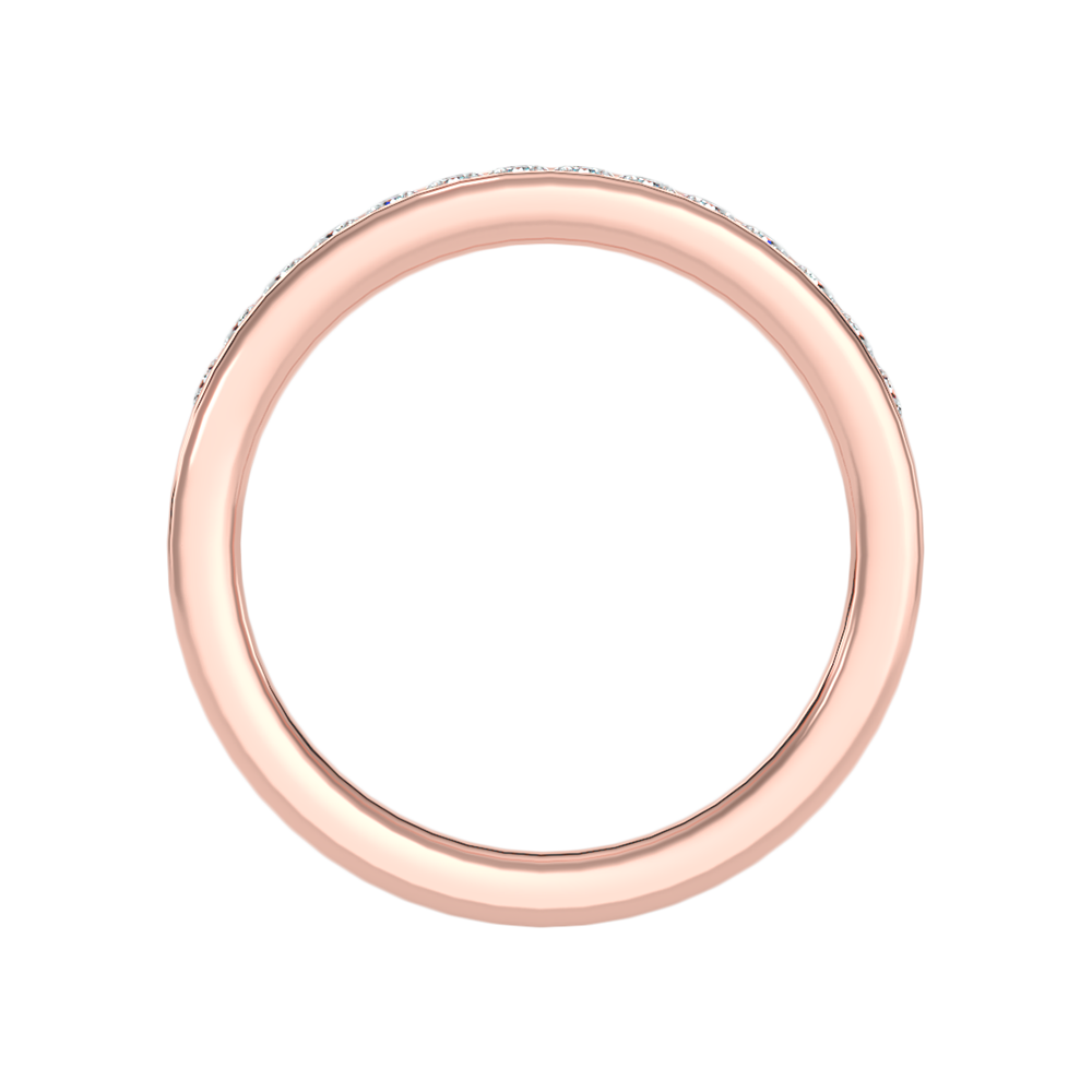 Plentiful Half Eternity Wedding Band In 925 Sterling Silver - Eight