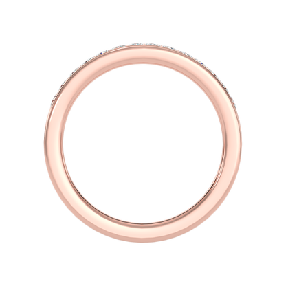 Plentiful Half Eternity Wedding Band In 925 Sterling Silver - Eight