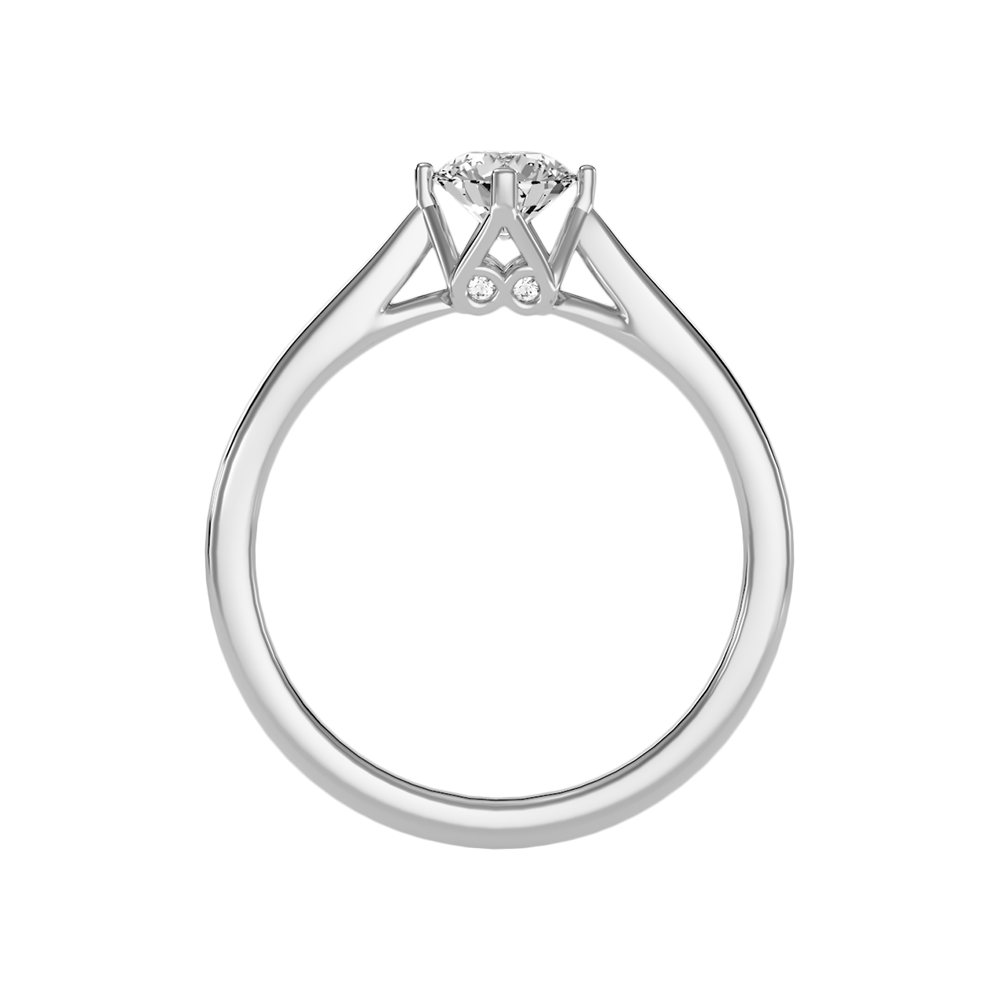 Plethora Solitaire Ring In 925 Sterling Silver - Three
