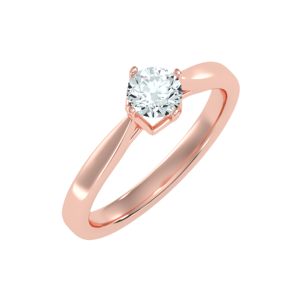Plethora Solitaire Ring In 925 Sterling Silver - Six