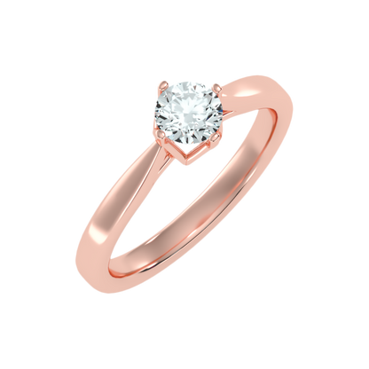 Plethora Solitaire Ring In 925 Sterling Silver - Six