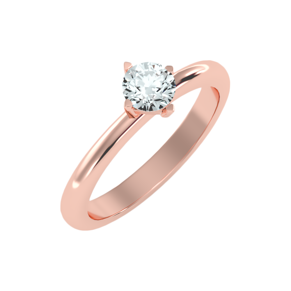 Pleuvoir Classic Solitaire Ring In 925 Sterling Silver - Five