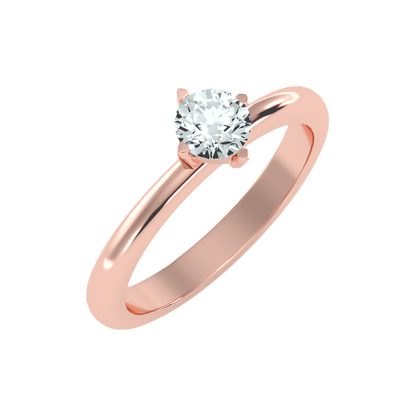 Pleuvoir Classic Solitaire Ring In 925 Sterling Silver - Five