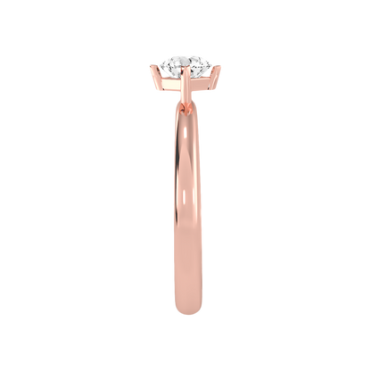 Pleuvoir Classic Solitaire Ring In 925 Sterling Silver - Eight