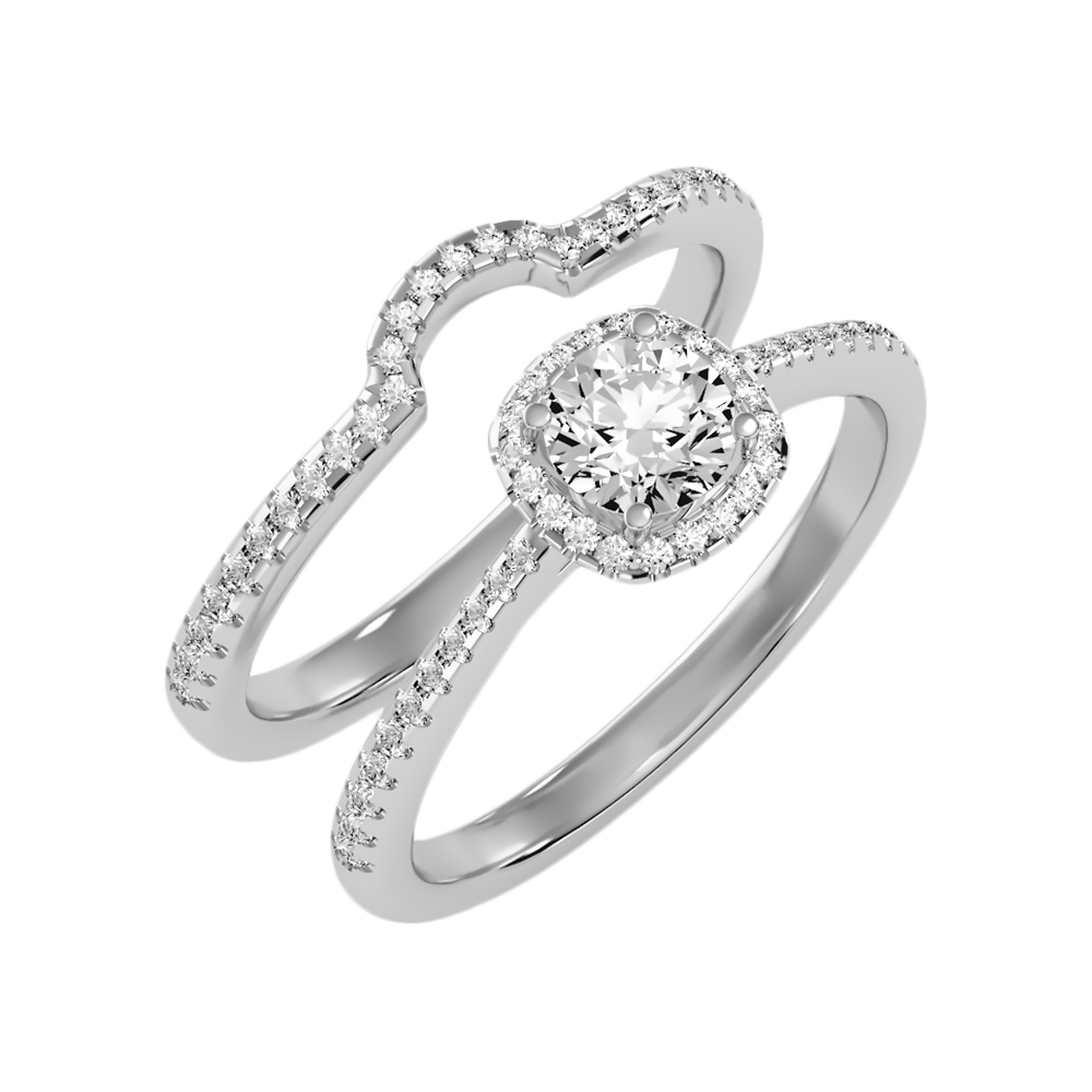 Pluvio Bridal Ring Set - One