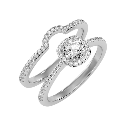 Pluvio Bridal Ring Set - One