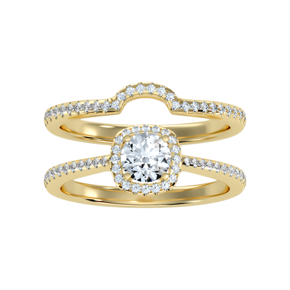 Pluvio Bridal Ring Set In 925 Sterling Silver - Ten