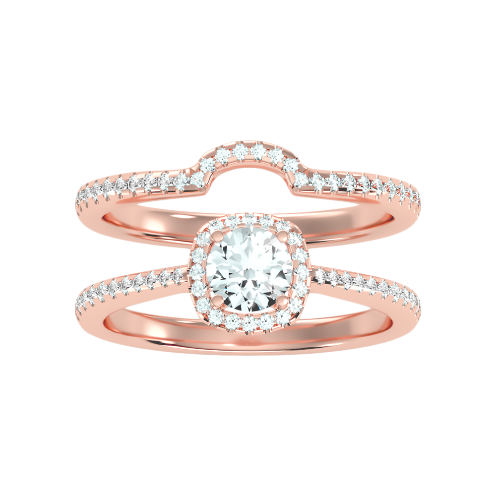 Pluvio Bridal Ring Set In 925 Sterling Silver - Six