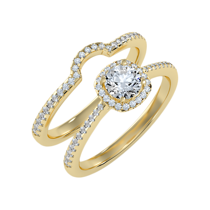 Pluvio Bridal Ring Set - Nine
