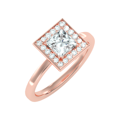 Polished Solitaire Ring - One