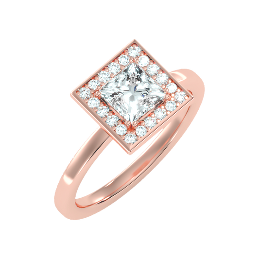 Polished Solitaire Ring - One