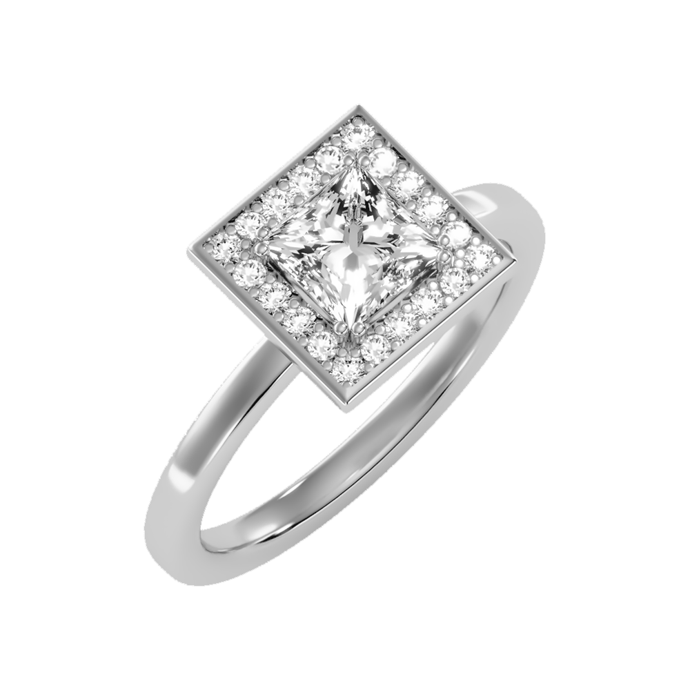 Polished Solitaire Ring - Five