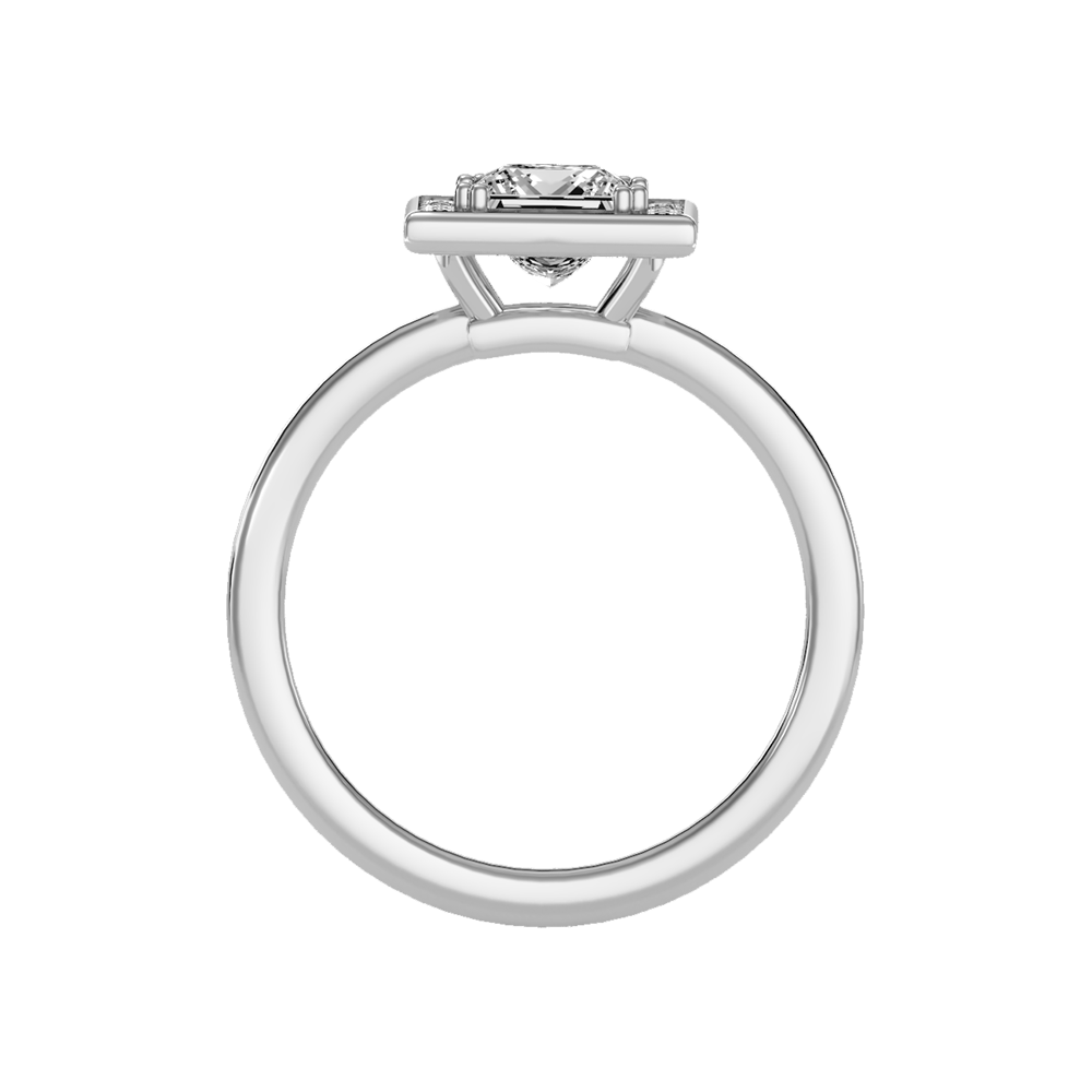 Polished Solitaire Ring - Eight