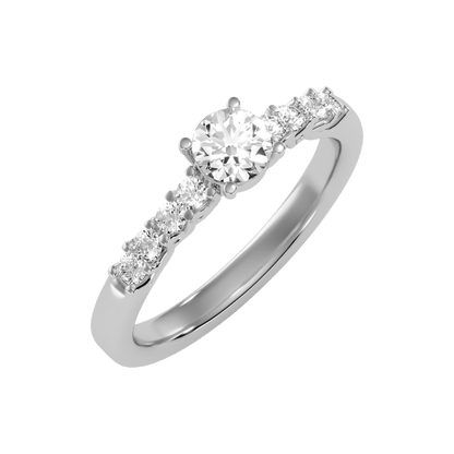 Pompous Solitaire Ring In 925 Sterling Silver - Two