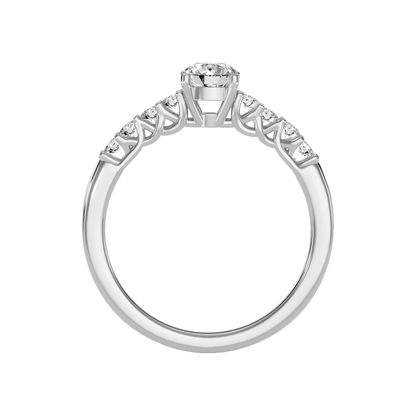 Pompous Solitaire Ring In 925 Sterling Silver - Three