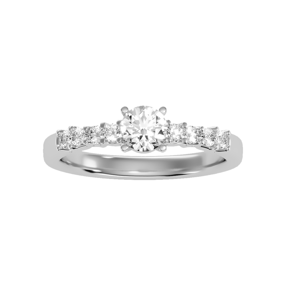 Pompous Solitaire Ring In 925 Sterling Silver - Four