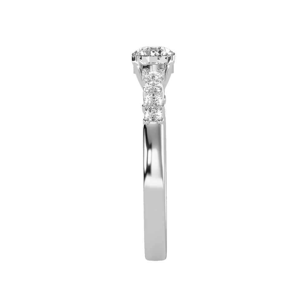 Pompous Solitaire Ring In 925 Sterling Silver - Five