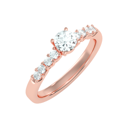 Pompous Solitaire Ring In 925 Sterling Silver - Six
