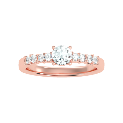 Pompous Solitaire Ring In 925 Sterling Silver - Eight