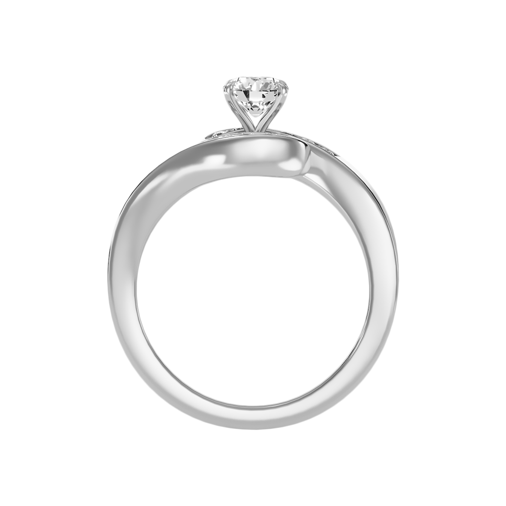 Preciosa Halo Ring In 925 Sterling Silver - Two