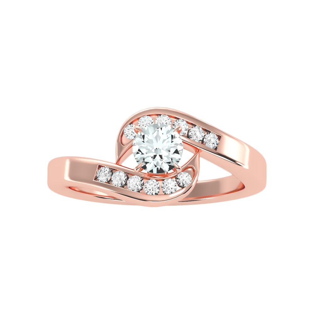 Preciosa Halo Ring In 925 Sterling Silver - Six