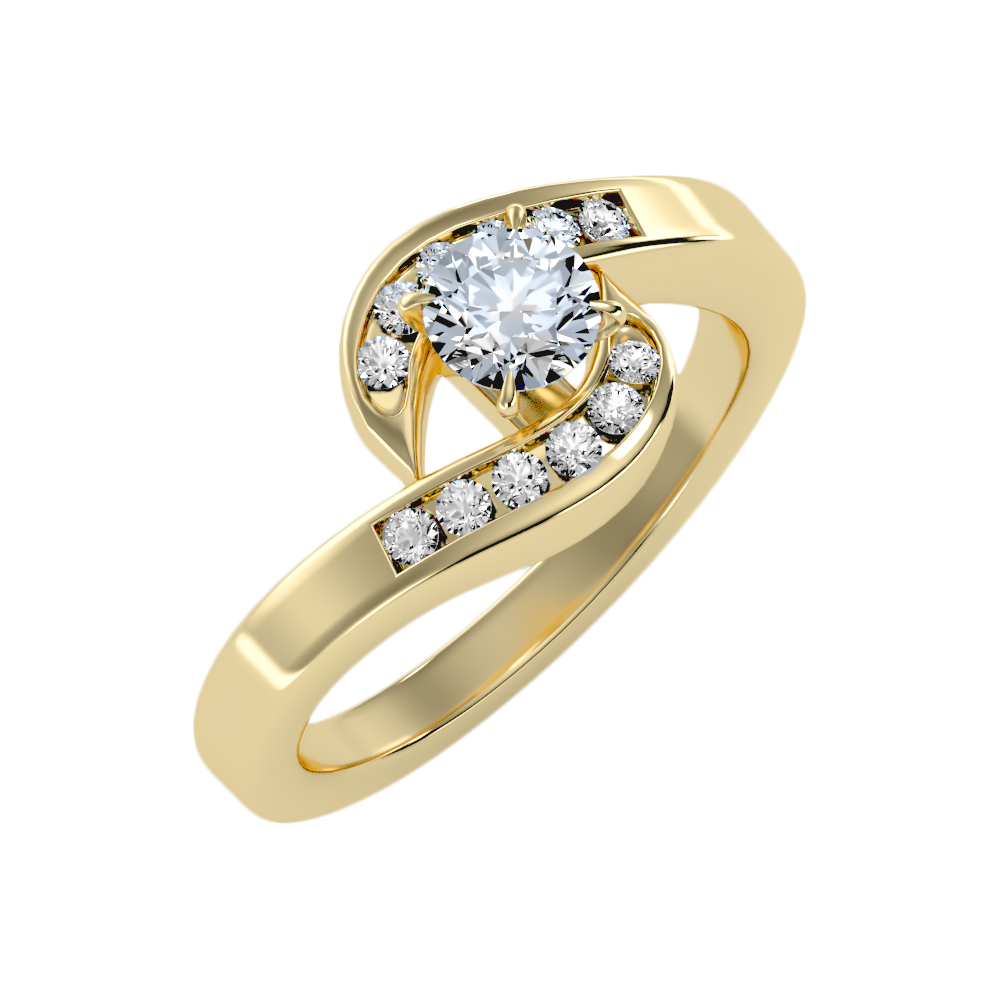 Preciosa Halo Ring In 925 Sterling Silver - Nine
