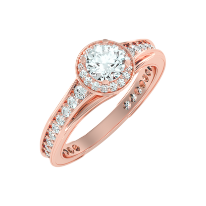 Precious Diamond Ring In 925 Sterling Silver - One
