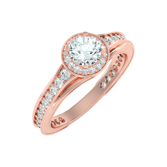 Precious Diamond Ring In 925 Sterling Silver - One