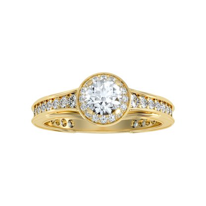 Precious Diamond Ring In 925 Sterling Silver - Ten