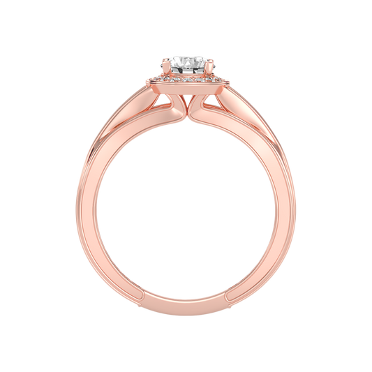 Precious Diamond Ring In 925 Sterling Silver - Two