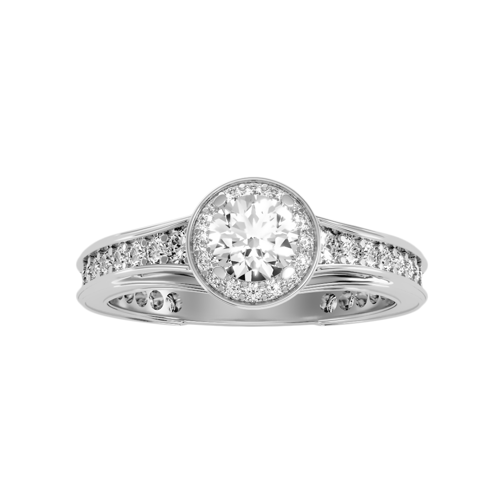 Precious Diamond Ring In 925 Sterling Silver - Six