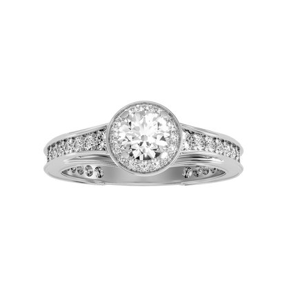 Precious Diamond Ring In 925 Sterling Silver - Six