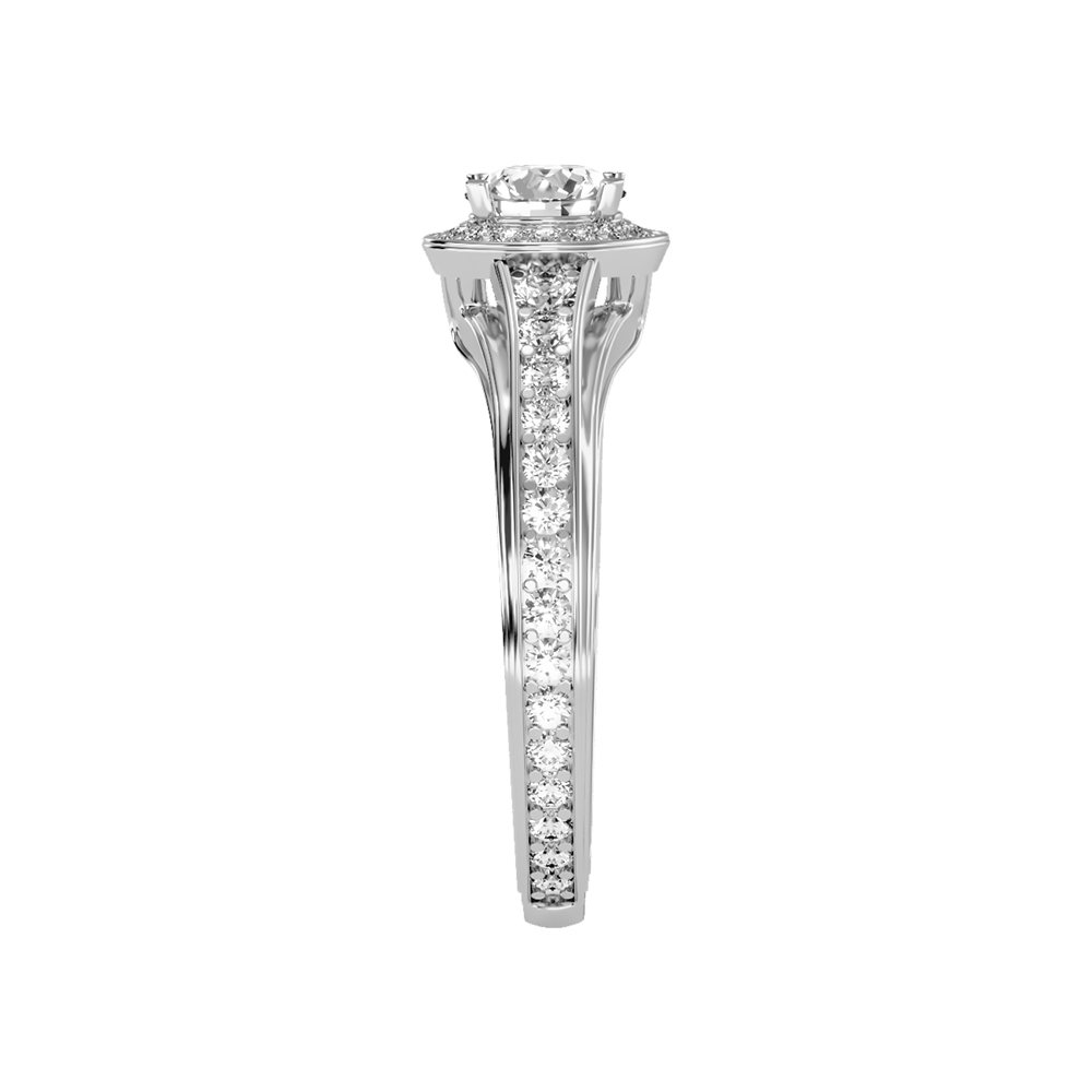 Precious Diamond Ring In 925 Sterling Silver - Seven